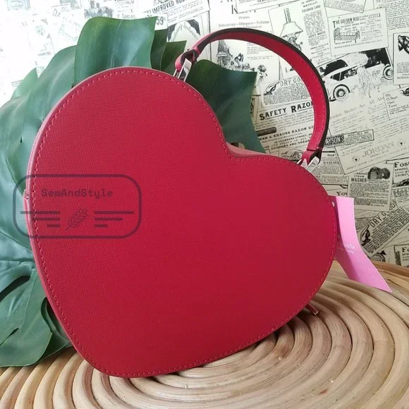 ♥️ Kate Spade NWT New York Crossbody Red Love Shack Heart Purse Valentine - Picture 14 of 16